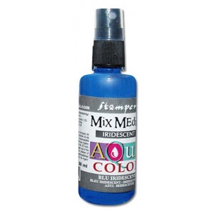 Краска-спрей "Aquacolor Spray" KAQ031 синий перламутр, Stamperia, 60 мл